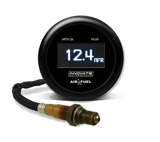 Innovate Motorsports MTX-OL PLUS: Wideband Air/Fuel OLED Gauge, 8 ft. sensor cable, & O2 Kit - 39350